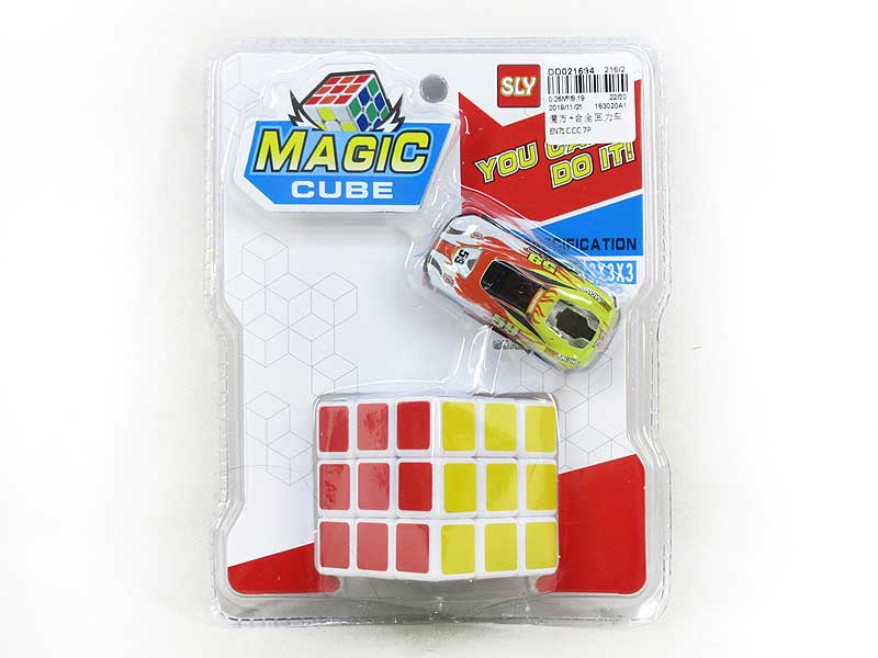 Magic Cube & Metal Pull Back Car toys