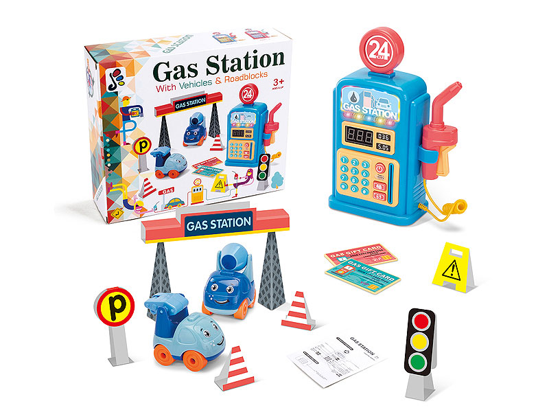 Gas Station with Light and IC (2 Color) toys