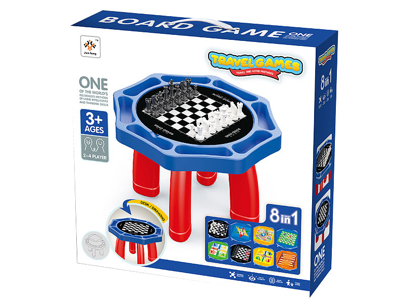 8in1 Chess Game Table toys