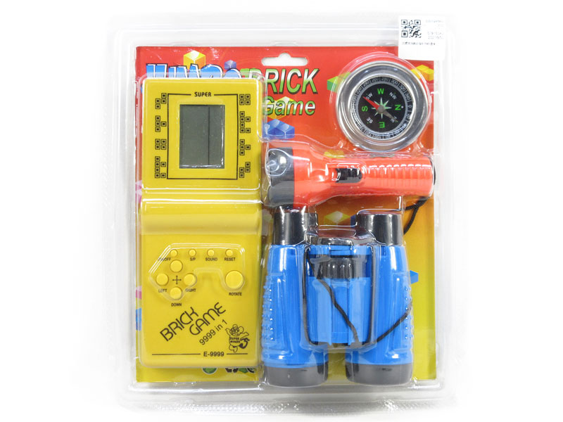 Game Machine & Compass & Flashlight & Telescope toys
