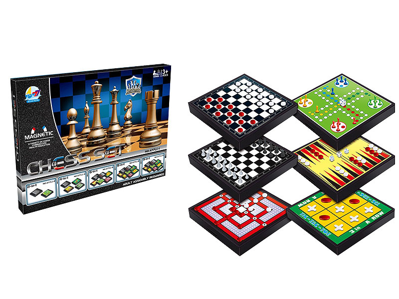 6in1 Magnetic Chess toys