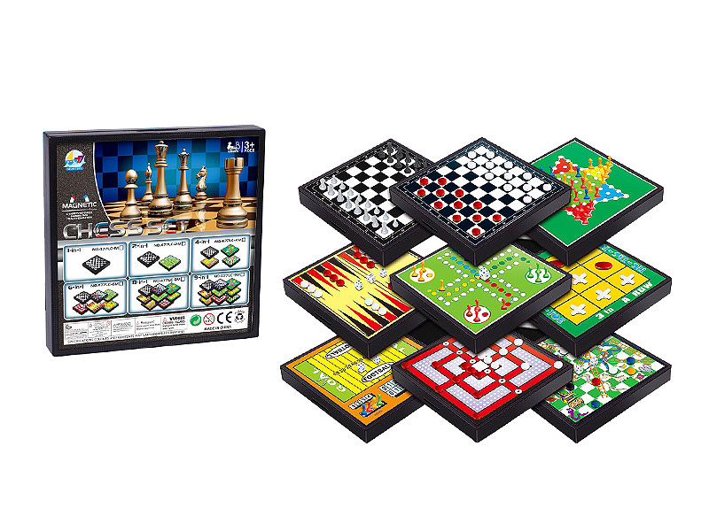 9in1 Magnetic Chess toys