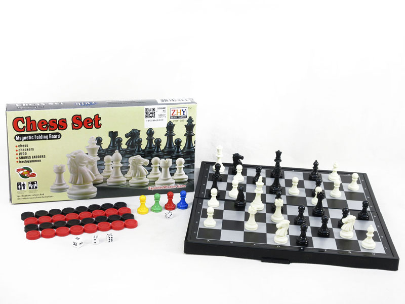 3in1 Magnetic Chess & Snake Chess & Checkers toys