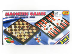 3in1 Magnetic Chess & Chess & Checkers