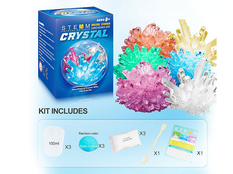 Crystal Planting And Growth Science Experiment(3in1) toys