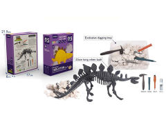 Archaeological Excavation Of Stegosaurus Set
