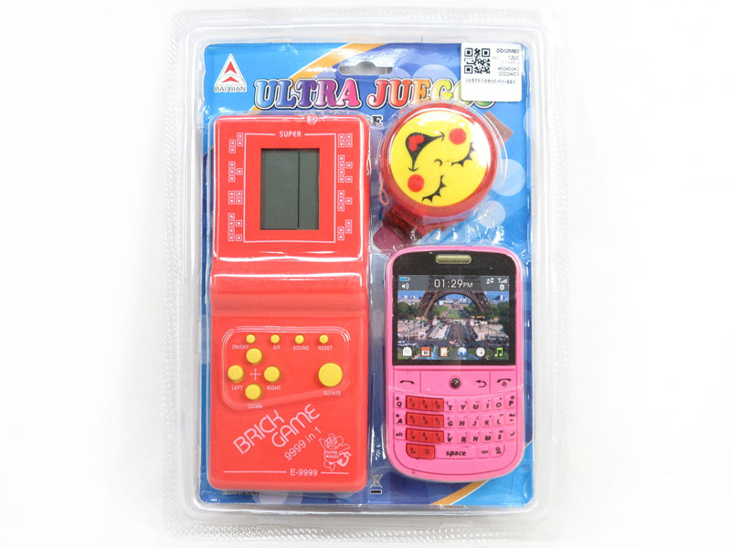 Game Machine & Mobile Telephone & Yo-yo toys