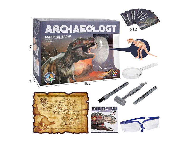 Excavate Dinosaur Fossils Set(6S) toys