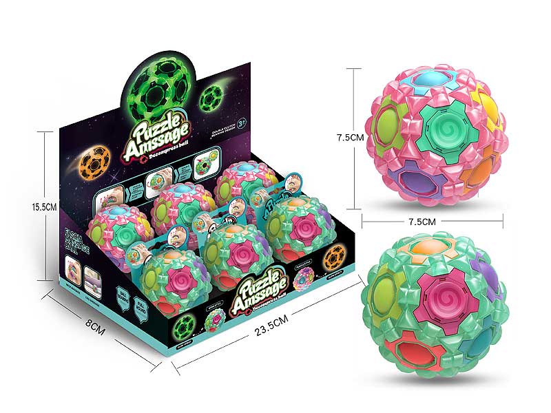 Luminous Decompress The Magic Cube Ball(6in1) toys
