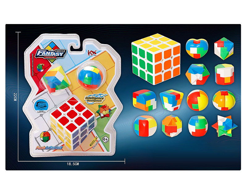 5.7cm Magic Cube & Lu Bansuo(3in1) toys