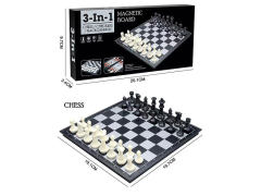 3in1 Magnetic Chess & Magnetic Draught & Magnetic Backgammon