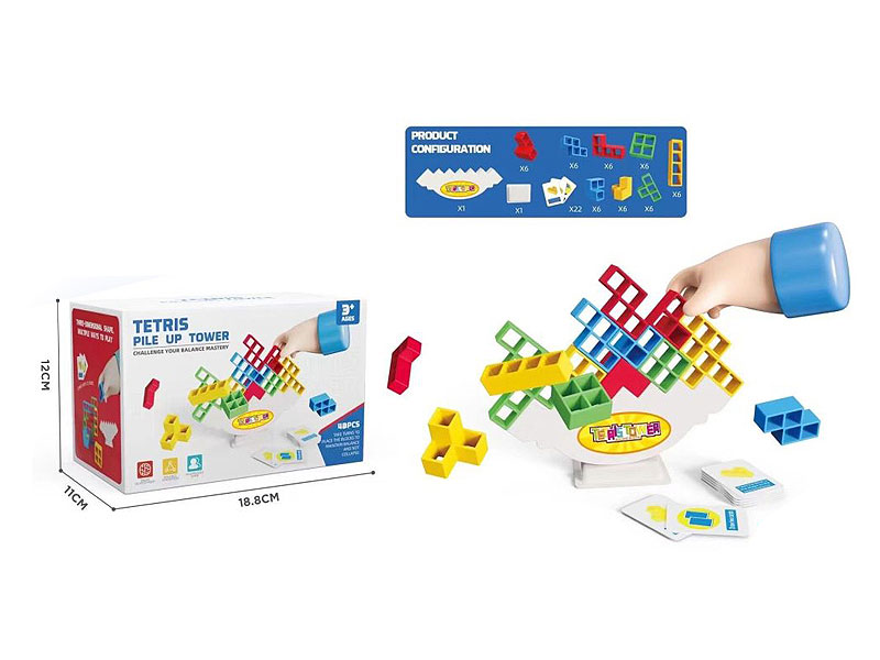 Tetris Pile Up Tower(48PCS) toys