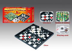 4in1 Magnetism Chess Game