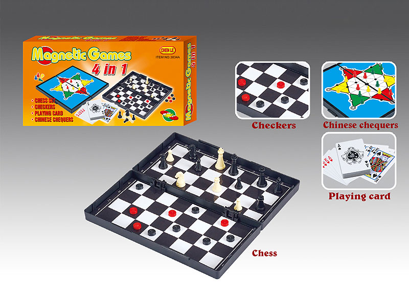 4in1 Magnetism Chess Game toys