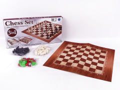 3合1桌布国际象棋