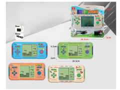 俄罗斯方块游戏机带USB充电线(4色)