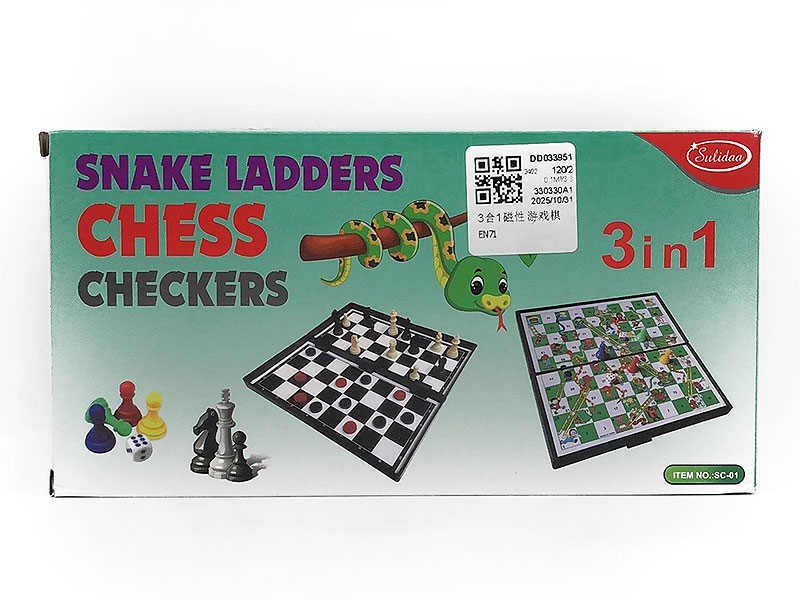3in1 Magnetic Chess toys