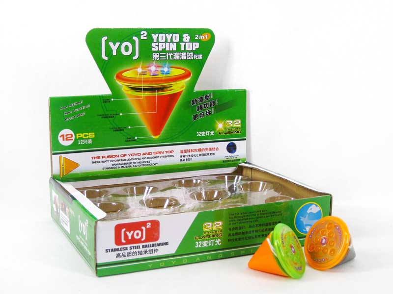 Yo-yo & Top W/L(12in1) toys