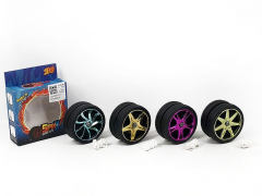 电镀轮网轮胎溜溜球（4款）