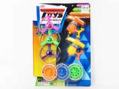 3in1 Top & Pull Line Flying Saucer