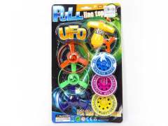 3in1 Top & Pull Line Flying Saucer
