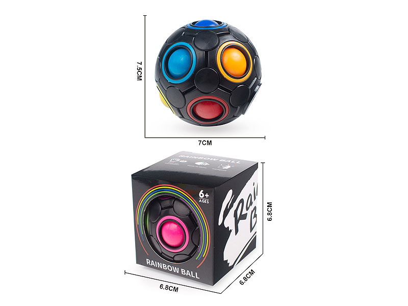 2in1 Top Rainbow Ball(2C) toys