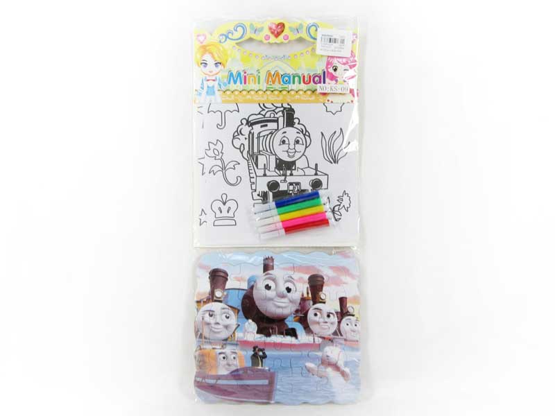 2in1 Aquarelle & Puzzle Set toys