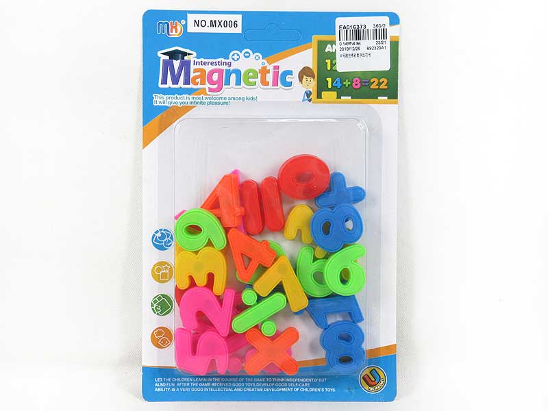 Magnetism Number & symbols toys
