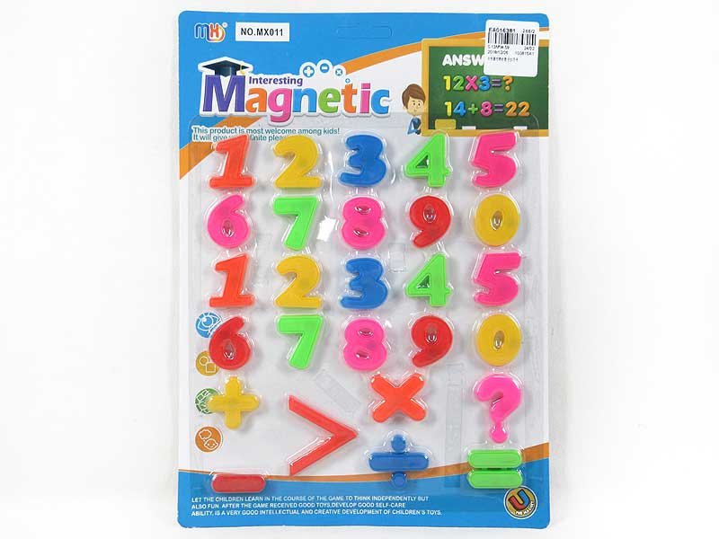 Magnetism Number & symbols toys