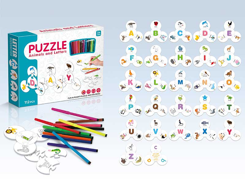 English Alphabet Matching Painting toys