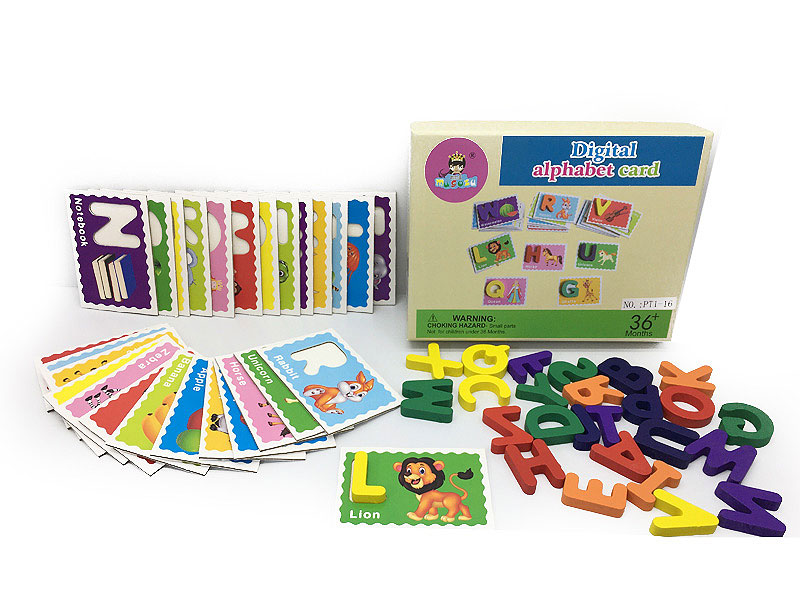 Letter Puzzle Cognitive Card toys