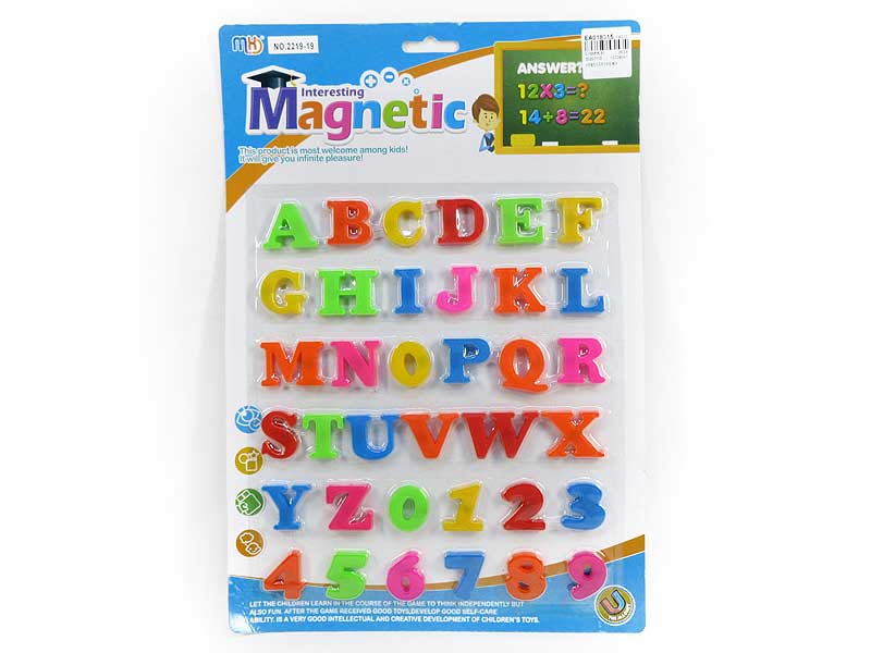 Magnetic Capital Letters & Numerals toys
