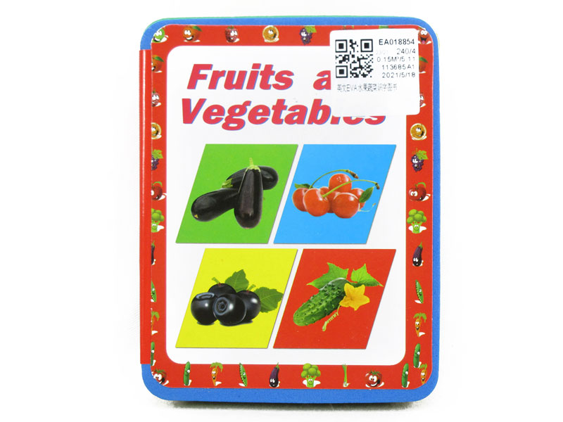 EVA Fruit And Vegetable Literacy Books In English toys