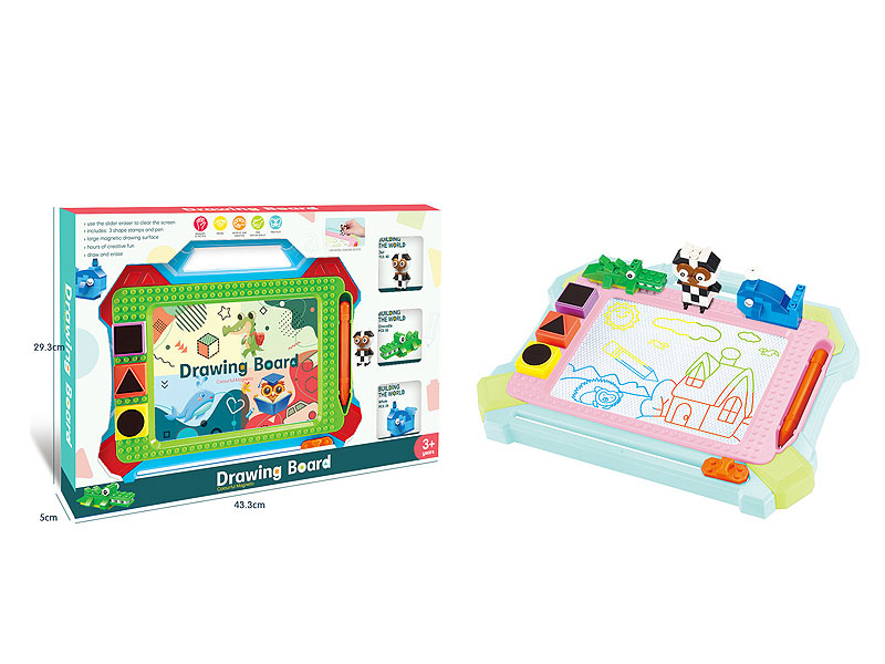 Magnetic Drawing Board & Blocks toys