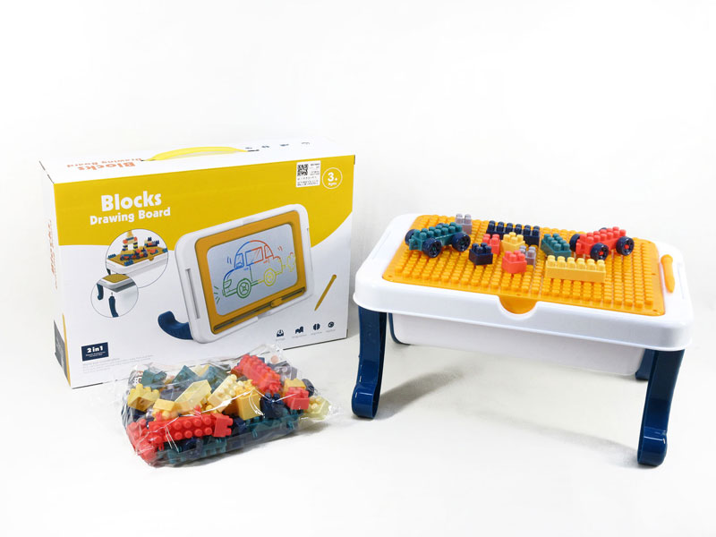 Magnetic Writing Board  & Building Block toys