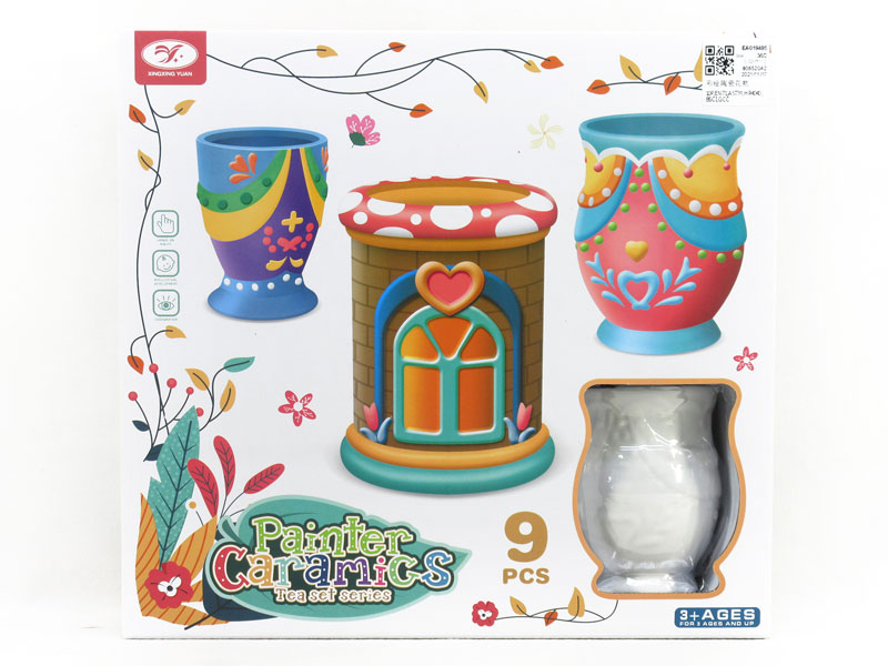 Painted Ceramic Vase toys