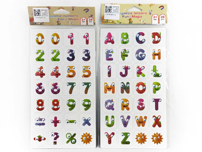 Alphanumeric Magnetic Sticker(2S) toys