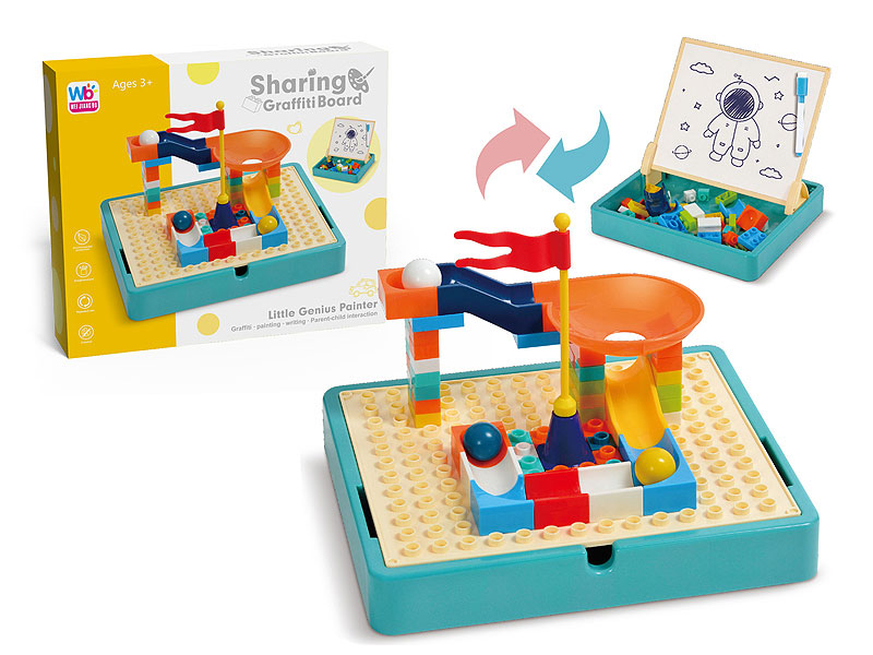 Building Block Drawing Board Learning Stand toys