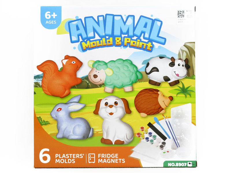Painted Plaster Animal toys
