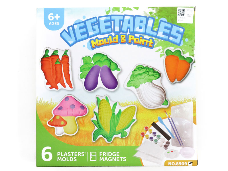 Painted Plaster Vegetable toys