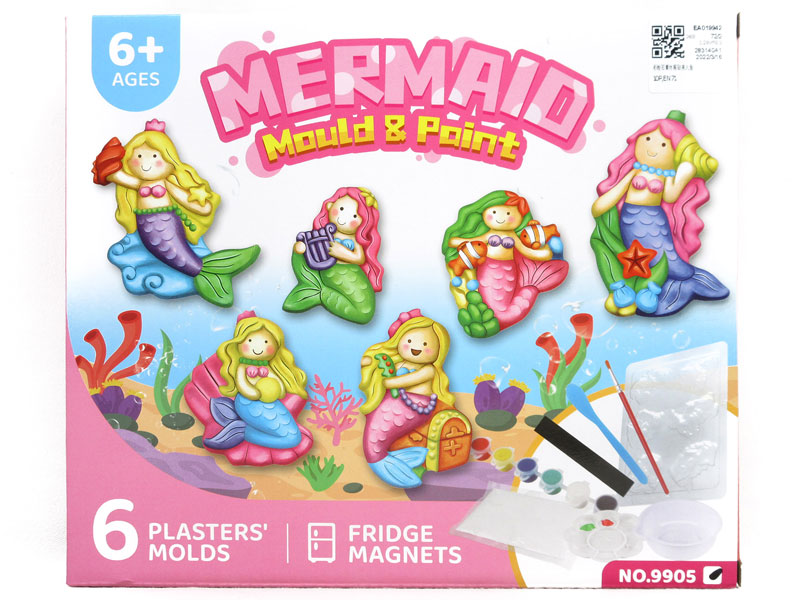 Painted Plaster Mermaid toys