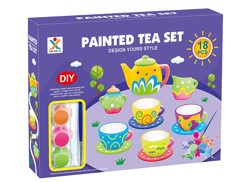 Painted Tea Set toys