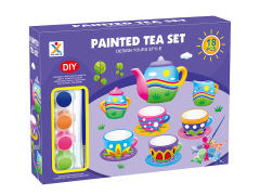 Painted Tea Set