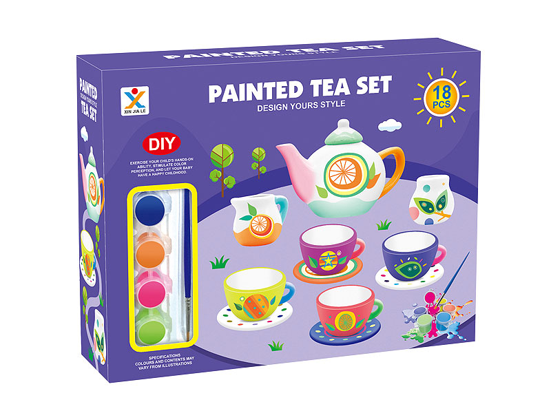Painted Tea Set toys