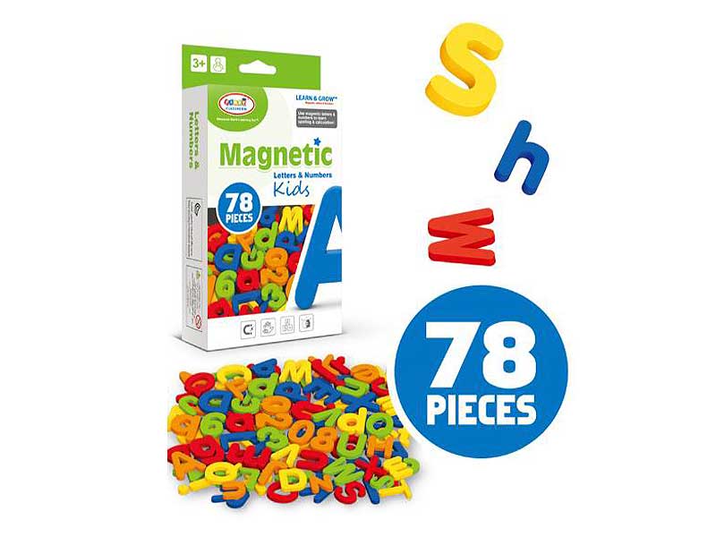 1.5inch Magnetic Alphanumeric(78PCS) toys
