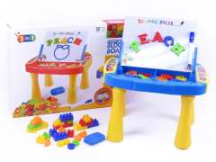 3in1 Magnetic Block Writing Desk toys