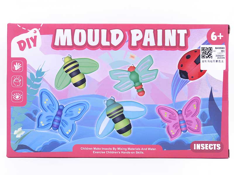 Self-help Painted Gypsum Insects toys