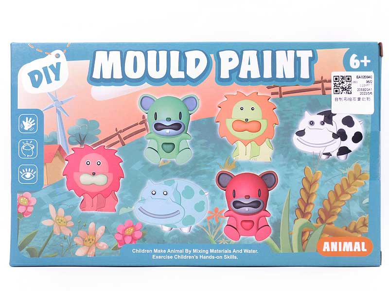 Self-made Painted Gypsum Animal toys