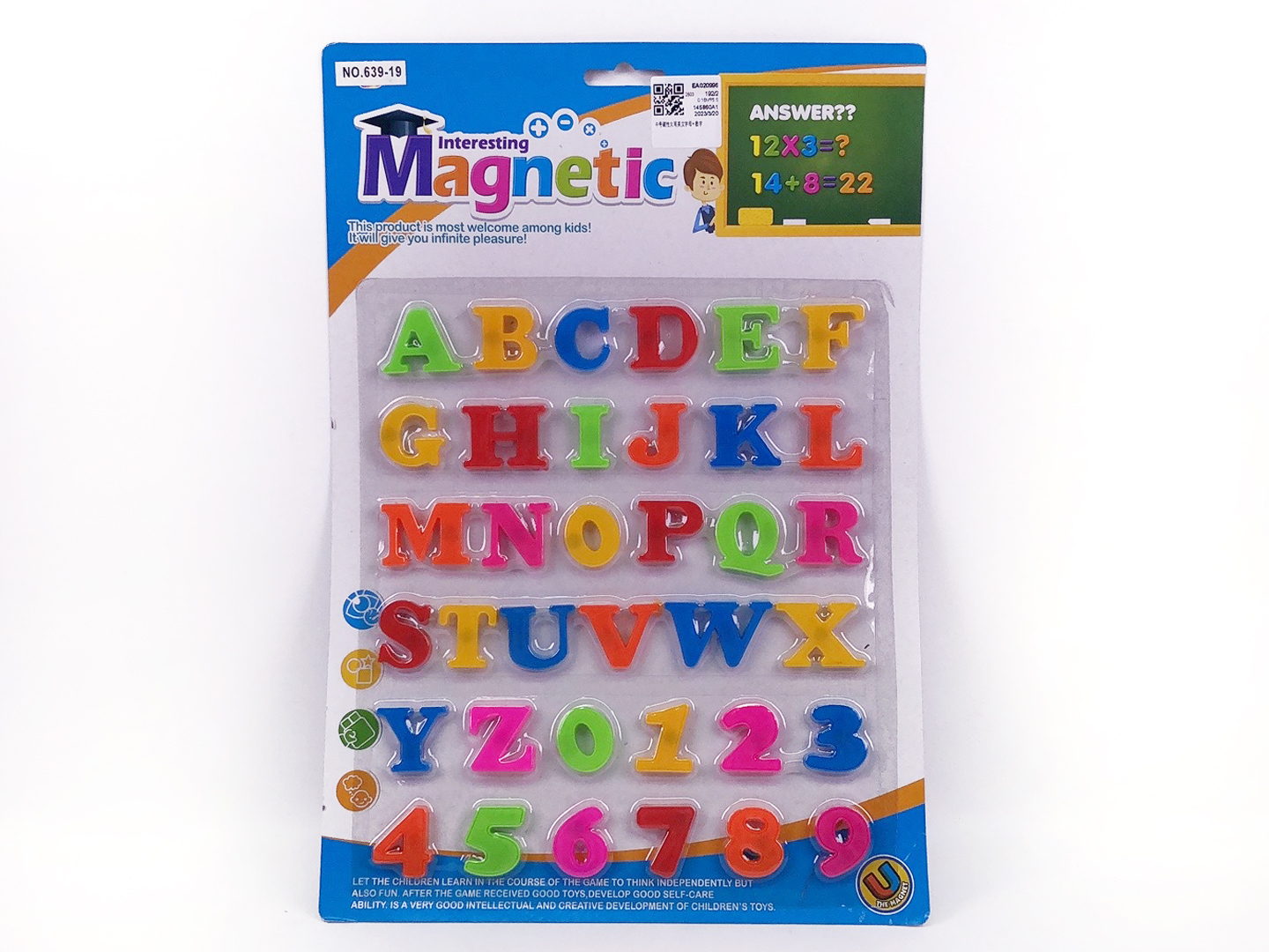 Magnetic English Letters & Number toys