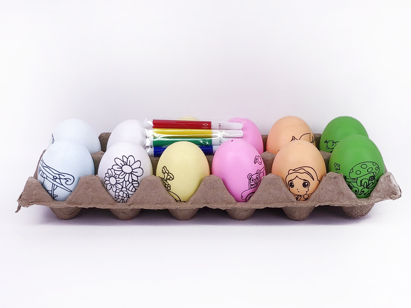 Painted Egg Set(12in1) toys